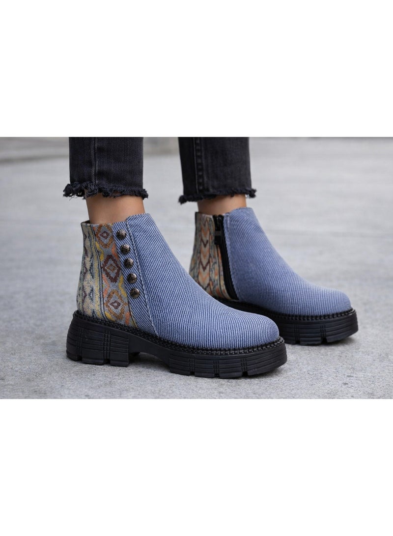 patterned half-boot - Image 1